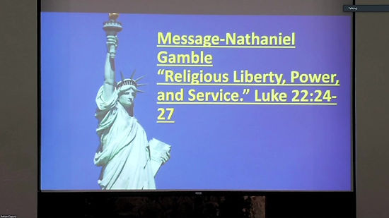 Sabbath Sermon 8-12-2023 Religious Liberty, Power, and Service